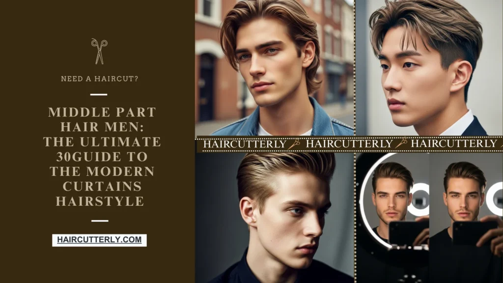 Middle Part Hair Men